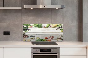 Szklany Panel Kompozycja z Awokado i Szpinaku