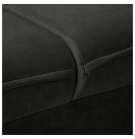 Ciemnoszara aksamitna sofa 138 cm Juli – Ropez