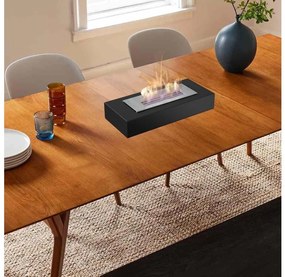 BIO kominek INDIA 8,5x49 cm, 2,5 kW, czarny, seria INDIA