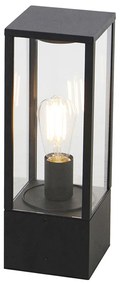 Industrialna lampa stojąca czarna 40 cm IP44 - Charlois