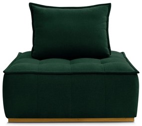 Ciemnozielony fotel z tkaniny szenilowej Elisa – Bobochic Paris