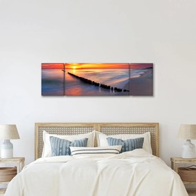 Obraz - Sunset, Baltic Sea, Poland (170x50 cm)