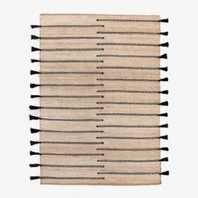 Prostokątny Dywan Z Juty I Tkaniny Plamena 185 X 230 Cm - Sklum