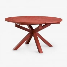 Rozkładany Stół Ogrodowy 145-200x145 Cm Z Aluminium Barces Terracota - Sklum