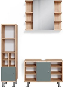 Zestaw mebli łazienkowych zielony 60x32x54 fynn