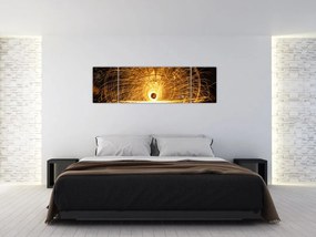 Obraz świetlistego dysku (170x50 cm)