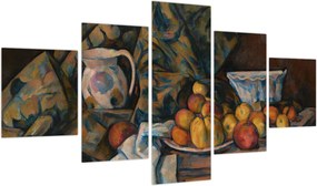 Obraz - Paul Cézanne, Still Life with Apples and Peaches, reprodukcje (125x70 cm)