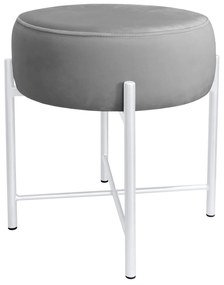 Taboret Pola noga metalowa biała MG17