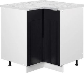 Szafka narożna czarne paski 80.5x60x82 fame-line