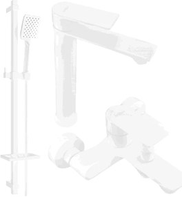 Mexen Royo DQ62 zestaw wannowy, biały - 72213DQ62-20