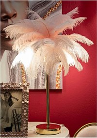 Lampa stołowa w różowo-złotym kolorze (wysokość 55 cm) Palm Pink – Mauro Ferretti