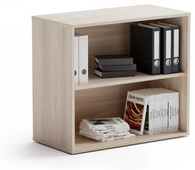 Szafka bez drzwi niska krótka BLOCK Dąb naturalny