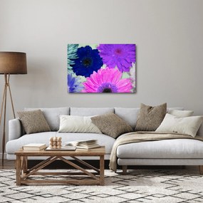 Obraz kolorowych kwiatów (70x50 cm)