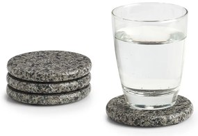 Zestaw granitowych podkładek pod szklanki, Ø10,5 cm