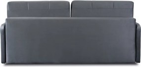 Sofa Rozkładana z Funkcją Spania IBIZA Dwuosobowa Szara Nowoczesna do Salonu