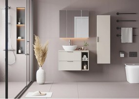 Kaszmirowy Zestaw do Łazienki 80cm Szafka Regał Blat Pile