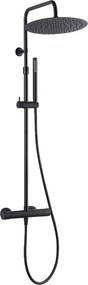 Delice II termostatyczna kolumna prysznicowa czarna