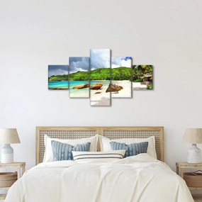 Obraz - Seszele, Takamaka beach (125x70 cm)