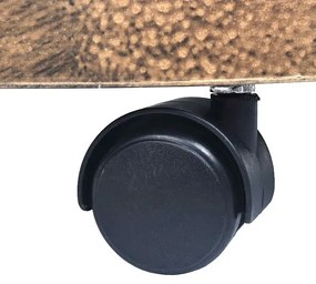 Brązowe stojaki na kółkach pod donice K2-C68