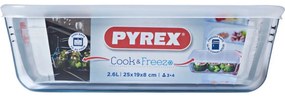 Pyrex Szklany pojemnik Cook & Freeze 2,6 l, 24 x 19 x 8 cm, 2,6 l