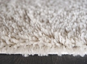 Dywan shaggy Best jednokolorowy kremowy 80 cm x 250 cm