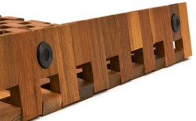 Casaria Mata łazienkowa CUBE, drewno akacjowe 80x50x1cm, brązowa