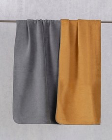 Koc Cosy Home 150x200cm  Mustard&amp;Grey