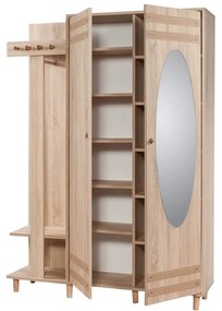 Zestaw do przedpokoju w dekorze dębu Garmanto – Kalune Design