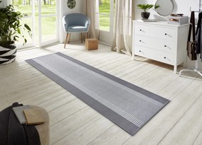 Dywan nowoczesny Basic jasny szary chodnik 80 cm x 250 cm