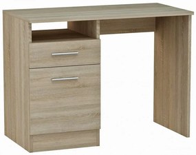 Skandynawskie biurko z szufladą dąb sonoma 100 cm - Alfinete