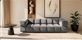 Sofa czteroosobowa, tkanina welurowa Bluvel, Popielaty, Averro