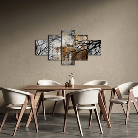 Obraz - Sylwetki drzew (125x70 cm)