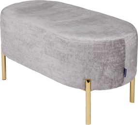 Owalna pufa w stylu glamour Delice II