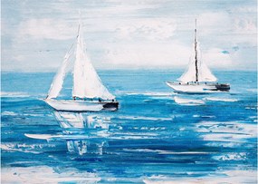 Obraz - Obraz jachtów na morzu (70x50 cm)