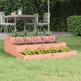 Duża drewniana schodkowa donica ogrodowa - Opia