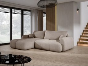 Narożnik COCO z funkcją spania, poduszkami i pojemnikiem NowOrNever 16 Cappucino