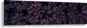 Obraz ciemnoczerwonych liści (170x50 cm)