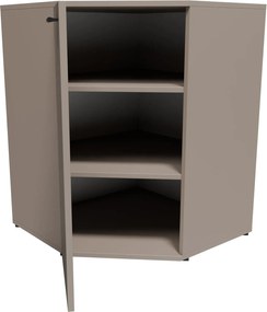 Kaszmirowa komoda szafka narożna z półkami D5-W47
