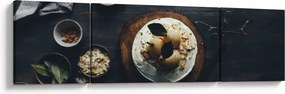 Obraz deseru na stole (170x50 cm)