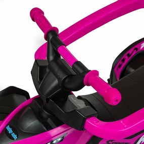 Leżaczek Baby Mix Mega z prowadnicą, niebieski