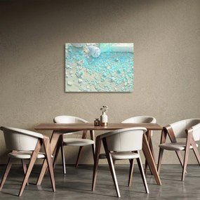 Obraz na szkle - Nadmorska atmosfera w turkusowych odcieniach (70x50 cm)
