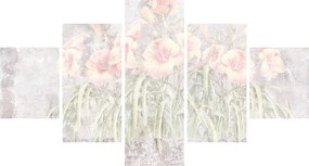Obraz - Freska lilii (125x70 cm)