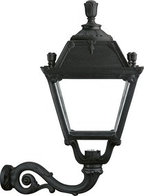 CITY INDURA kinkiet styl klasyczny - wys. 85 cm x szer. 61 cm - E27 70W - ?ywica - IP55 - czarny
