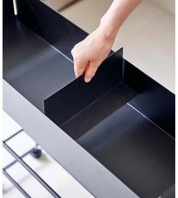 Czarna metalowa dziecięca szafka na buty 74,5x74,5x22 cm Tower – YAMAZAKI