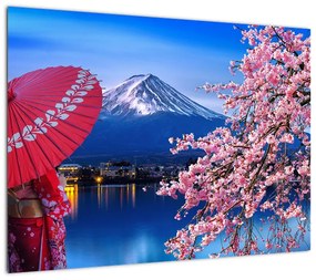 Obraz - Widok na szczyt, Japonia (70x50 cm)
