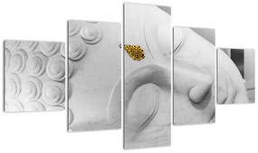 Obraz - Biały Budda (125x70 cm)