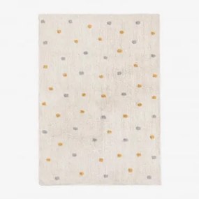 Dywan Prostokątny 125x170 Cm Z Bawełny Jankiel Kids Curry Żółty - Sklum