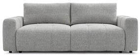 Jasnoszara rozkładana/ze schowkiem sofa 248 cm Arsene – Bobochic Paris