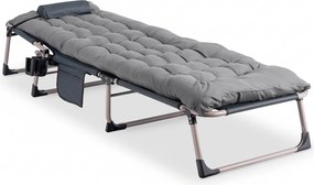 Leżak Ogrodowy SATURN 190x73 cm Szary