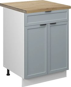 Szafka dolna do kuchni jasnoniebiesko-szary 60x60x82 fame-line